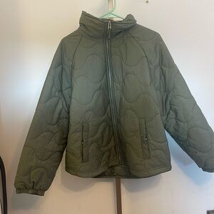 Universal thread quilted jacket